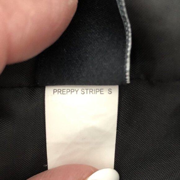 Apt 9 Womens Blazer Jacket Size S Knit White Black Stripe Lined Coastal Preppy - Picture 10 of 10